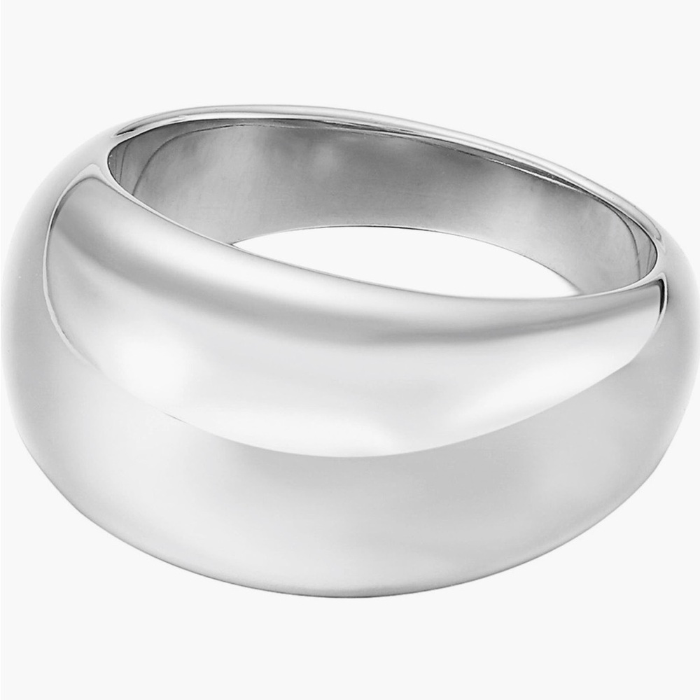 Polished gold dome ring